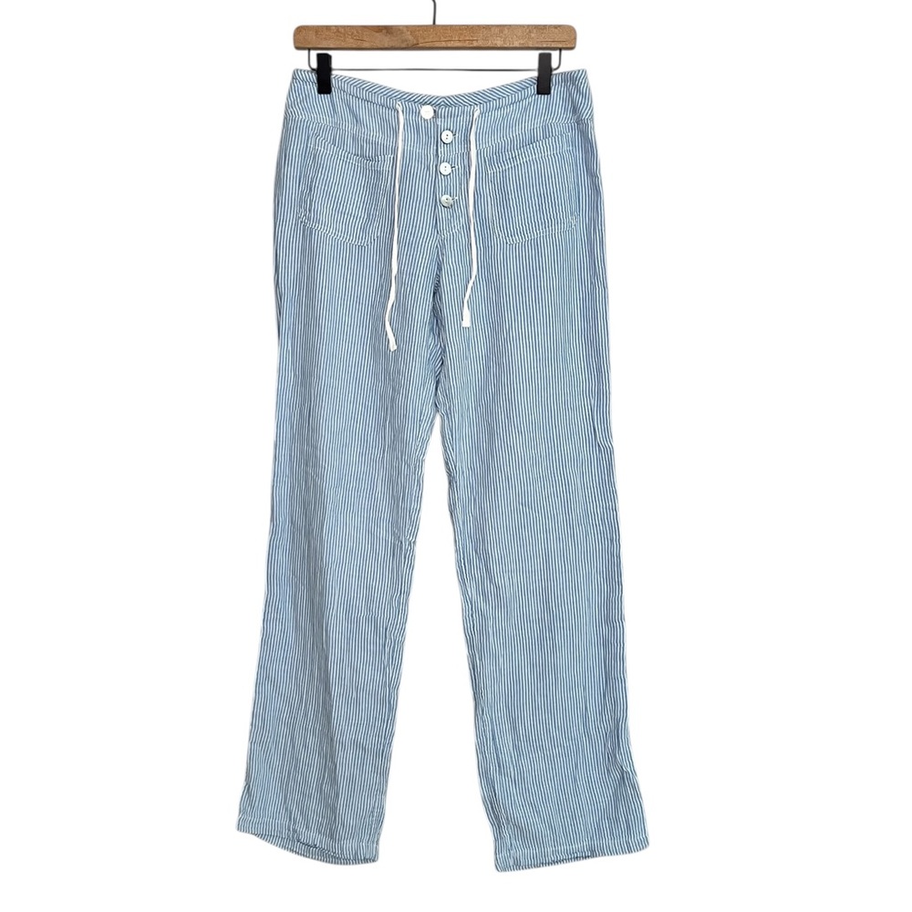 Sundance Gigi Blue and White striped Cotton pants